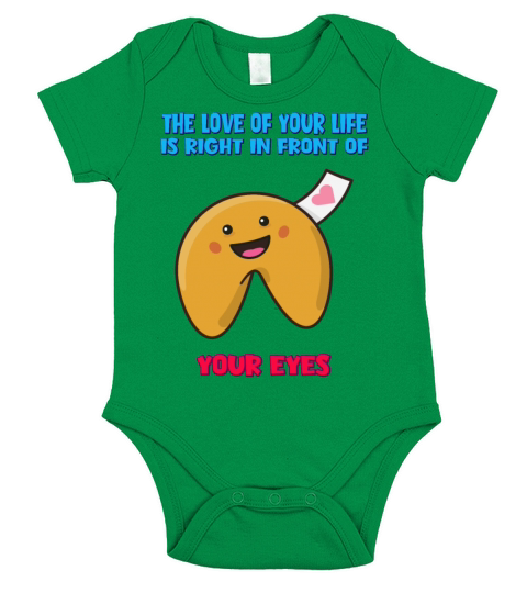 The Love Is Right In Front Of Funny Humor Saying Short Sleeve Baby One-Piece