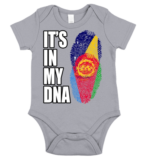 Tokelauan And Eritrean Mix Heritage DNA Flag Short Sleeve Baby One-Piece