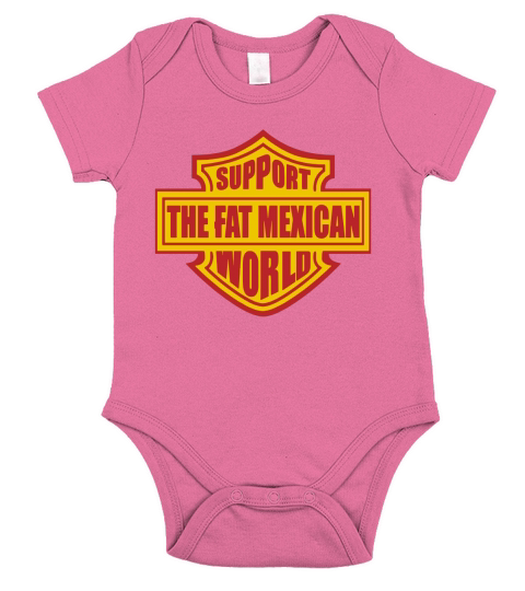 UNTERSTÜTZUNG The Fat MEXICAN WORLD Bandidos LIMTED EDITION Short Sleeve Baby One-Piece