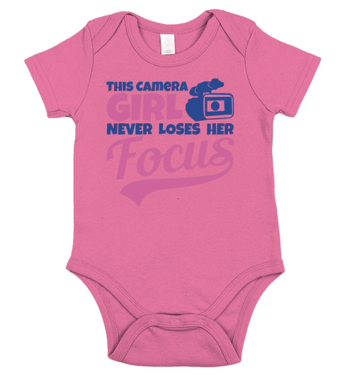 Video Camera Girl Short Sleeve Baby One-Piece