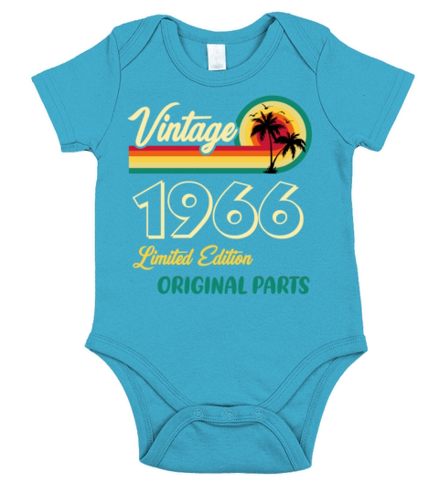 Vintage 1966 Limited Edition Original Parts Short Sleeve Baby One-Piece