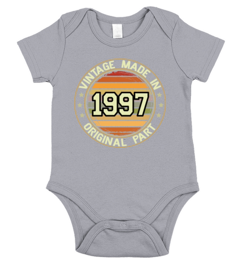 Vintage Made In 1997 Original Part Birthday 1997 Short Sleeve Baby One-Piece