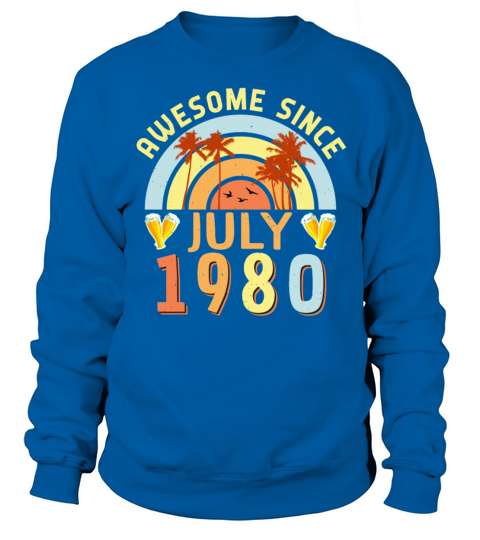 1980 In July Vintage Sweatshirt Unisex