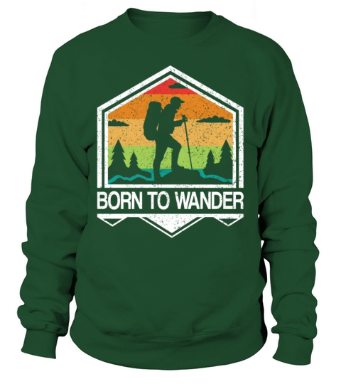 Born to Wander Vintage Americas National Parks Sweatshirt Unisex
