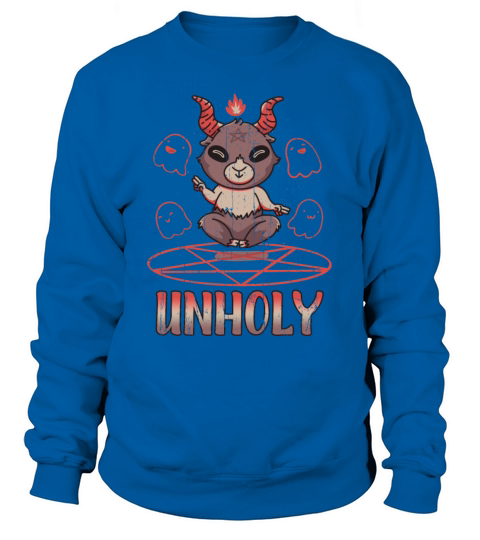 Cute Baphomet Devil Tarot Occult Unholy Gothic Sweatshirt Unisex