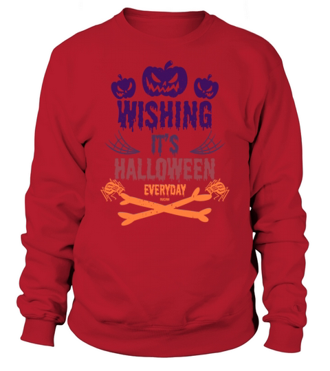 Every day Halloween Horror pumpkin with spider Sweatshirt Unisex
