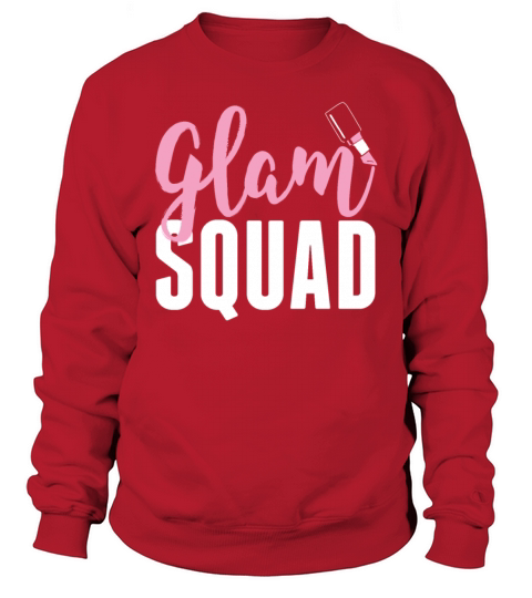 Glam Squad Funny Makeup Cheer Sweatshirt Unisex