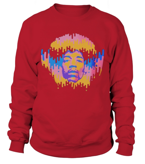 Jimi Hendrix Neon Melt Sweatshirt Unisex