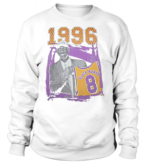 Kobe-Bryant 1996 Draft Day Black Mamba Number 8 Tribute T Shirt Sweatshirt Unisex