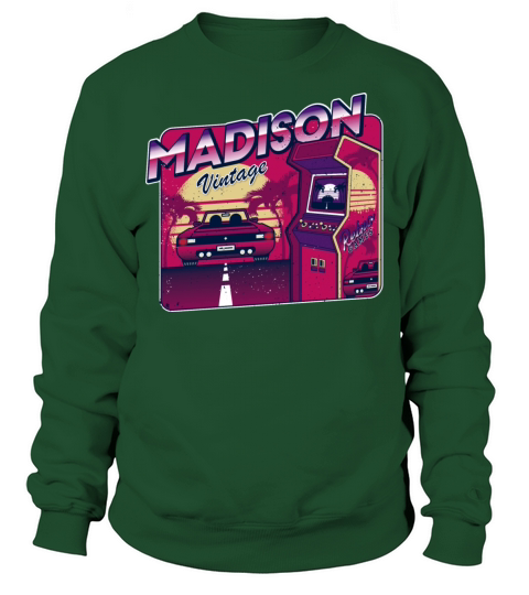Madison - Personalized Vintage Gamer 80s 90s Sweatshirt Unisex