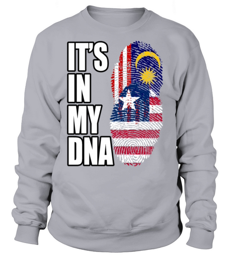 Malaysian And Liberian Mix Heritage DNA Flag Sweatshirt Unisex
