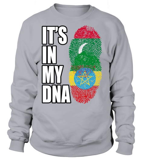 Maldivian And Ethiopian Mix Heritage DNA Flag Sweatshirt Unisex