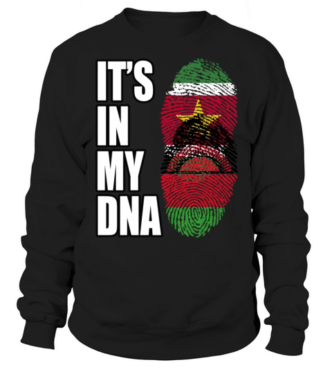 Surinamese And Malawian Vintage Heritage DNA Flag Sweatshirt Unisex
