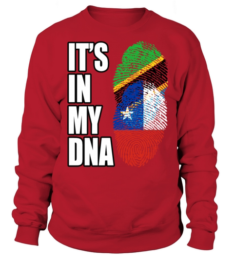 Tanzanian And Chilean Vintage Heritage DNA Flag Sweatshirt Unisex