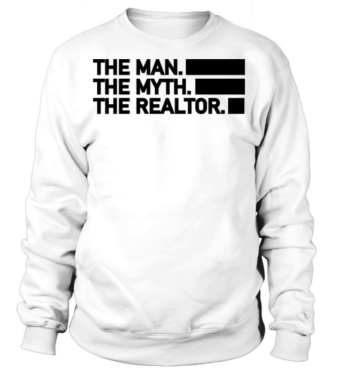 The man the myth the realtor retro vintage Sweatshirt Unisex