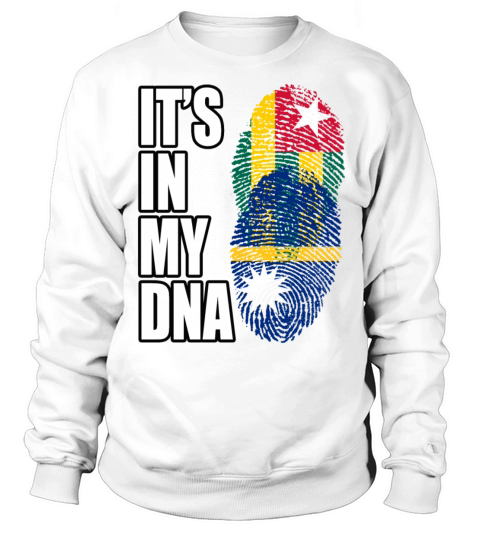 Togolese And Nauruan Mix Heritage DNA Flag Sweatshirt Unisex