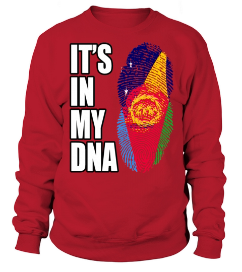 Tokelauan And Eritrean Mix Heritage DNA Flag Sweatshirt Unisex