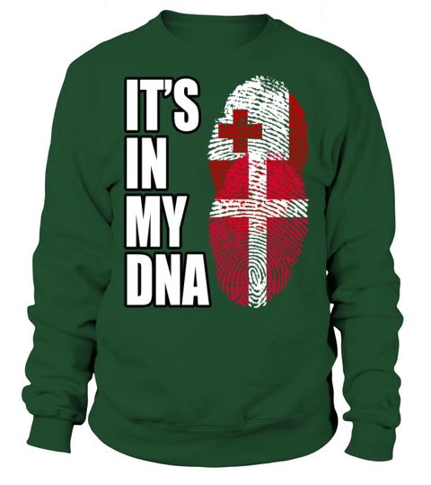 Tongan And Danish Mix Heritage DNA Flag Sweatshirt Unisex