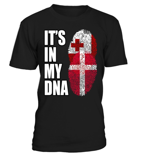 Tongan And Danish Mix Heritage DNA Flag T-Shirt Unisex