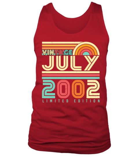 20th Year In July 2002 Tank Top Unisex