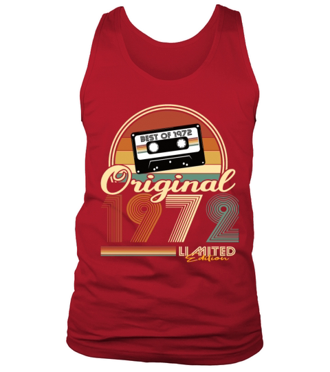 50th birthday vintage 1972 original 1972 Tank Top Unisex