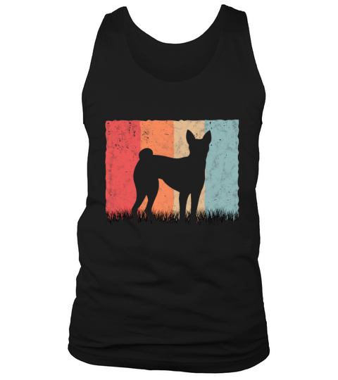 Basenji Retro Congo Terrier Vintage Tank Top Unisex