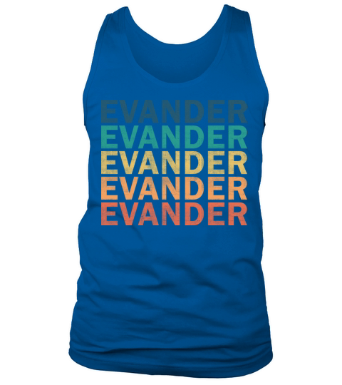 Evander Name T Shirt - Evander Vintage Retro Name Tank Top Unisex