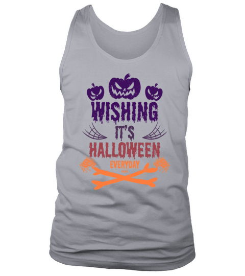Every day Halloween Horror pumpkin with spider Tank Top Unisex