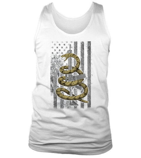 Gadsden Snake Moaon Aabe American flag shirt Tank Top Unisex