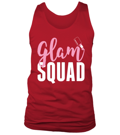 Glam Squad Funny Makeup Cheer Tank Top Unisex