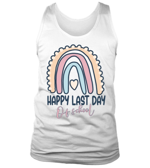 Happy Last Day Of School - Rainbow Heart Tank Top Unisex