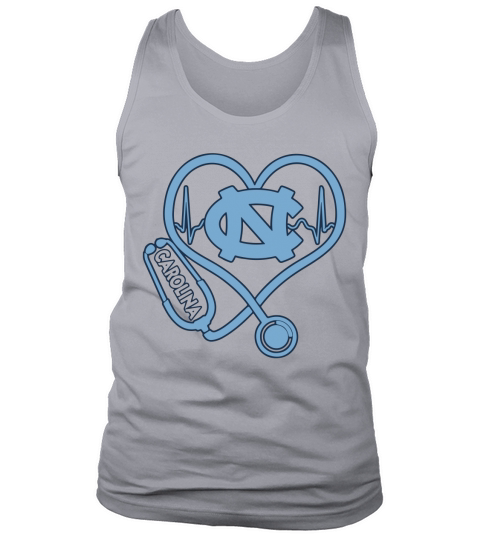 Heartbeat Nurse love North Carolina Tar Heels shirt - Ladies Flowy Tank Tank Top Unisex