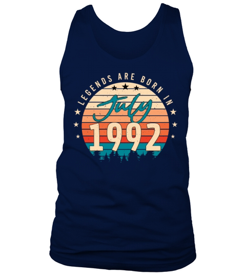 July 1992 On His 30th Birthday Tank Top Unisex
