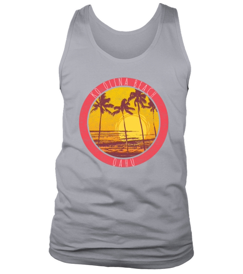 Ko Olina Beach Oahu Vintage Beach Sunrise Surf Tank Top Unisex