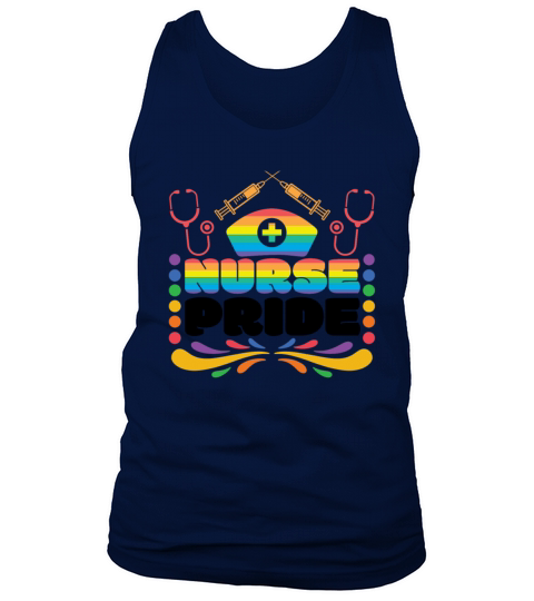 Nurse Pride Stethoscope Lesbian Gay LGBTQ Tank Top Unisex