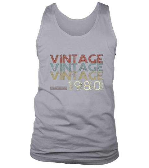 Retro Classic Vintage 1980 38th Gift 38 Years Old Tank Top Unisex