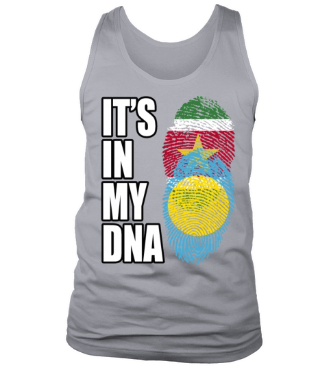 Surinamese And Palauan Vintage Heritage DNA Flag Tank Top Unisex