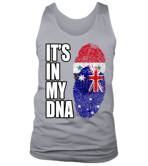 Syrian And Australian Vintage Heritage DNA Flag Tank Top Unisex