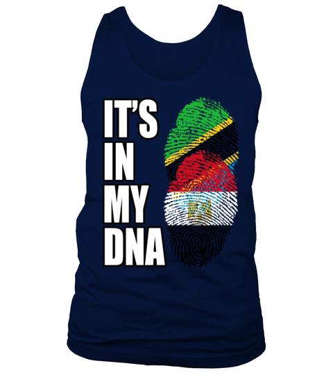 Tanzanian And Egyptian Vintage Heritage DNA Flag Tank Top Unisex