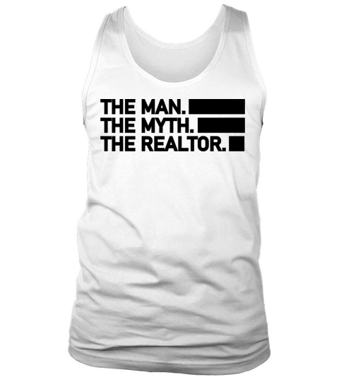 The man the myth the realtor retro vintage Tank Top Unisex