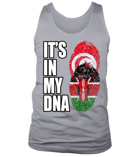 Tunisian And Kenyan Mix Heritage DNA Flag Tank Top Unisex