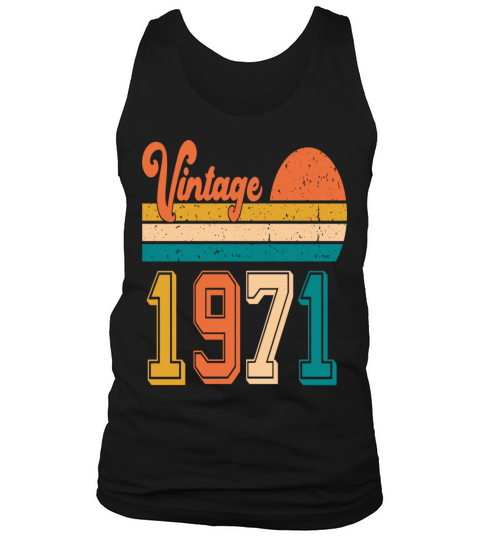 Vintage 1971 birthday gift Tank Top Unisex