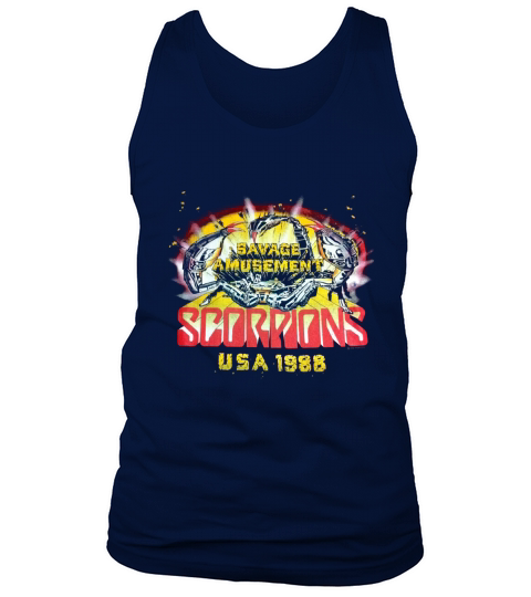 vintage 80s SCORPIONS SAVAGE AMUSEMENT TOUR 1988 Tank Top Unisex