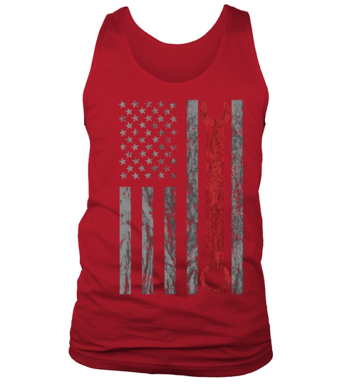 Vintage Distressed Mechanic Usa Flag Tank Top Unisex