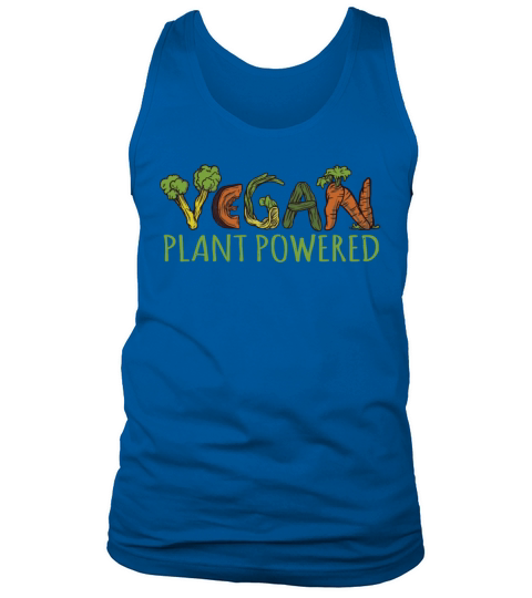 Word Vegetable Powered Vegetarian Vegan Tank Top Unisex