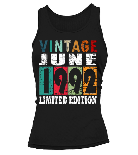 1992 vintage born in June gift Tank top Woman