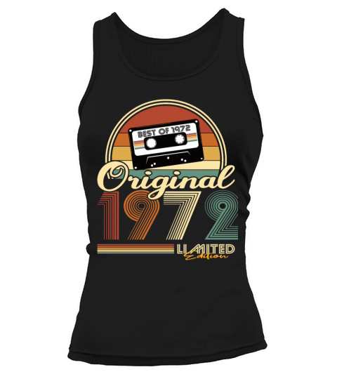 50th birthday vintage 1972 original 1972 Tank top Woman