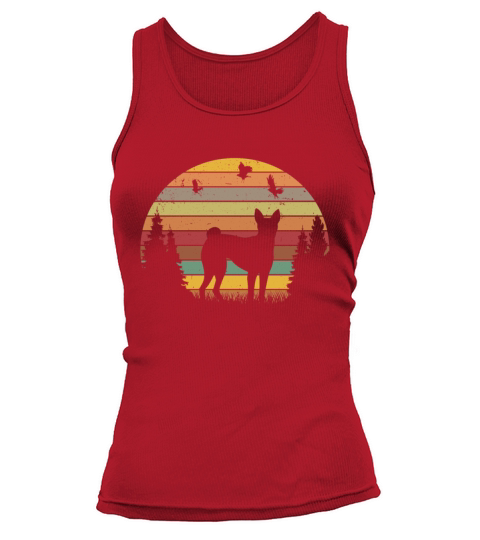 Basenji Retro Congo Terrier Vintage Tank top Woman