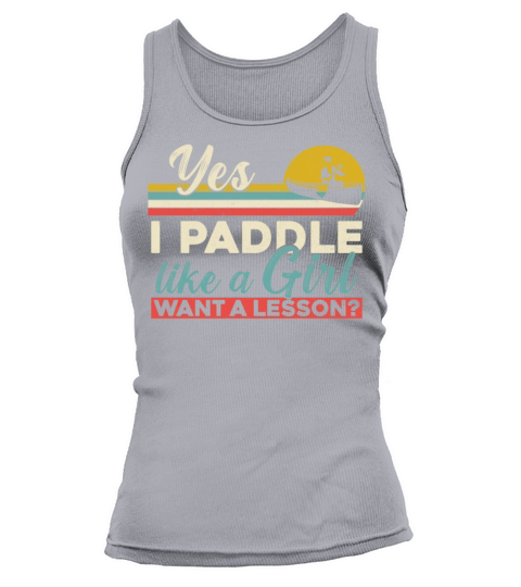 Canoe Canoeing Girl Vintage Retro Tank top Woman