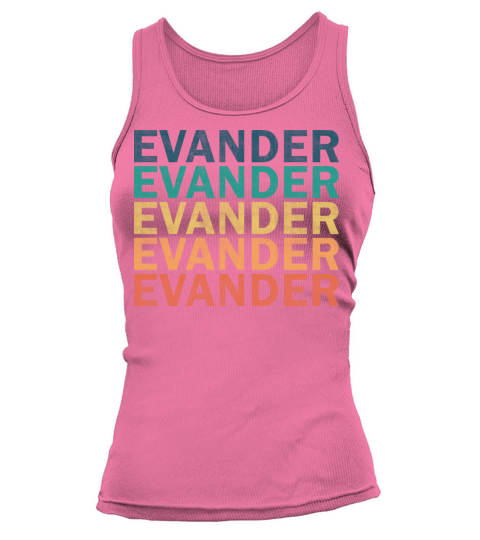 Evander Name T Shirt - Evander Vintage Retro Name Tank top Woman